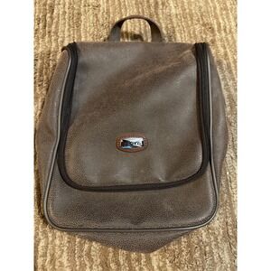 BOYT Toiletry Bag Travel Hanging‎ Organizer Dopp Kit Brown